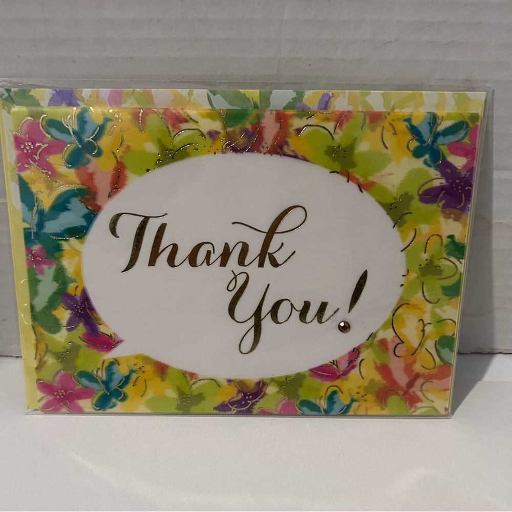 Vibrant Floral Thank You Card - all occasions